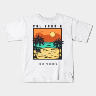 California Surf Paradise Kids T-Shirt